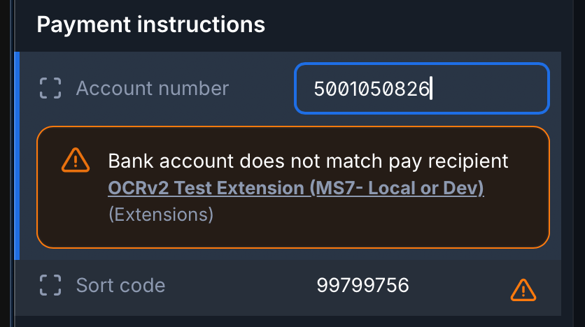 image showing messages no purchase order found