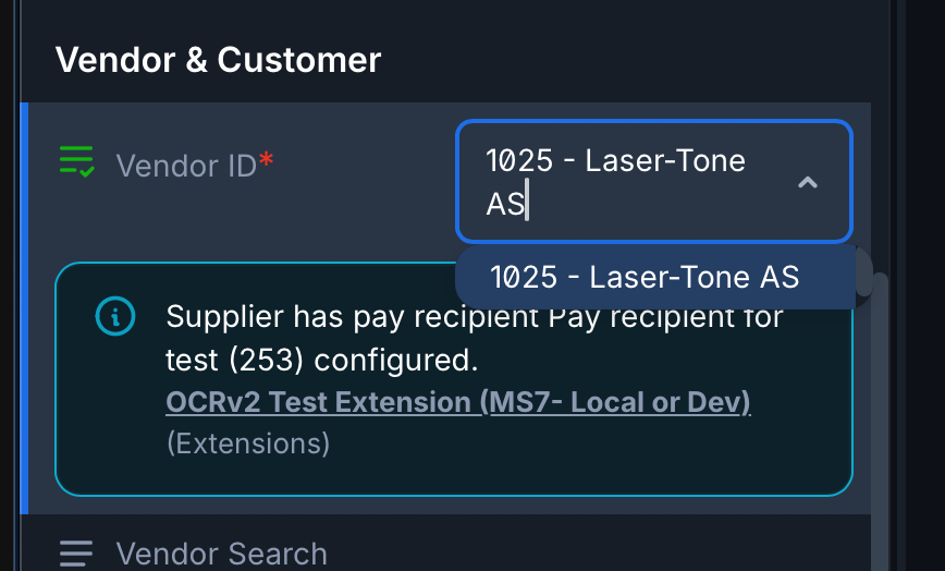 image showing messages no purchase order found