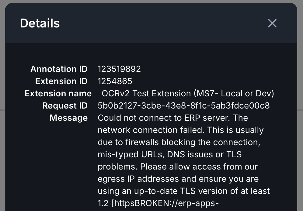 bild som visar meddelanden om att ingen inköpsorder hittades